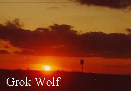 One of my sunset pictures.  You can find more of my pictures on the CYBERWOLFMAN'S PIX pages.